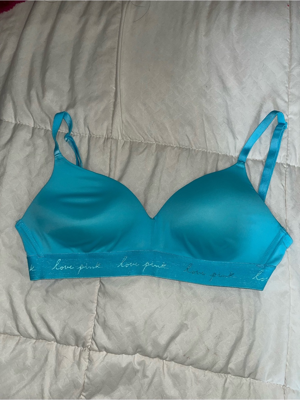 PINK Victoria's Secret Turquoise T-Shirt Bra